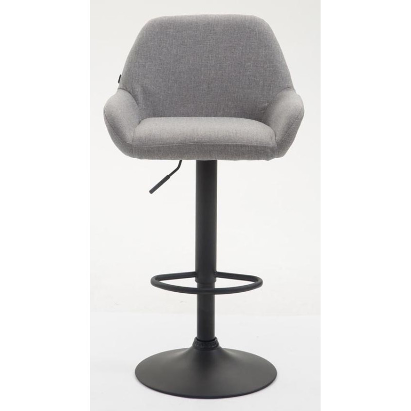 Tabouret de bar Braga, tissu B, gris