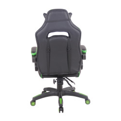 Chaise de bureau chauffante noir/vert