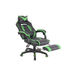 Chaise de bureau chauffante noir/vert