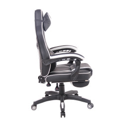 Chaise de bureau chauffante noir/blanc