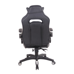 Chaise de bureau chauffante noir/blanc