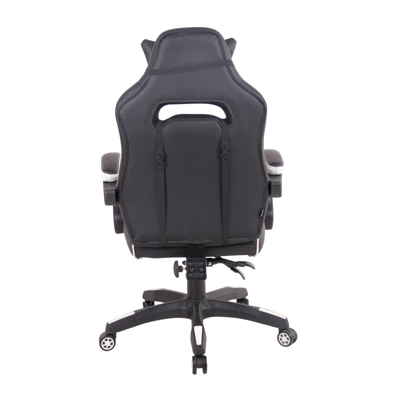 Chaise de bureau chauffante noir/blanc