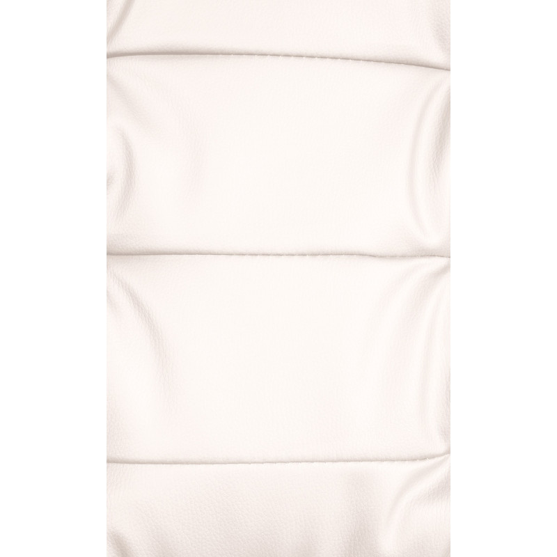 Chaise de bureau Oxygen en cuir artificiel blanc