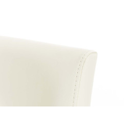 Sgabello da bar Panama W, similpelle, crema