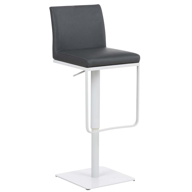 Tabouret de bar Panama W, similicuir, gris