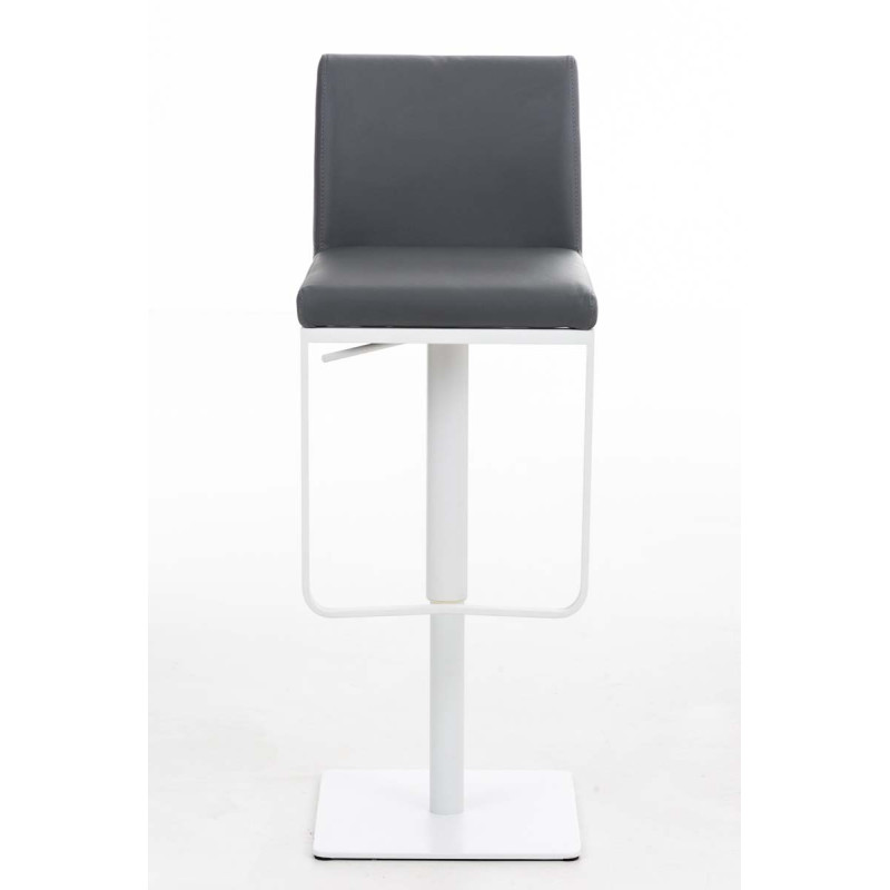 Tabouret de bar Panama W, similicuir, gris