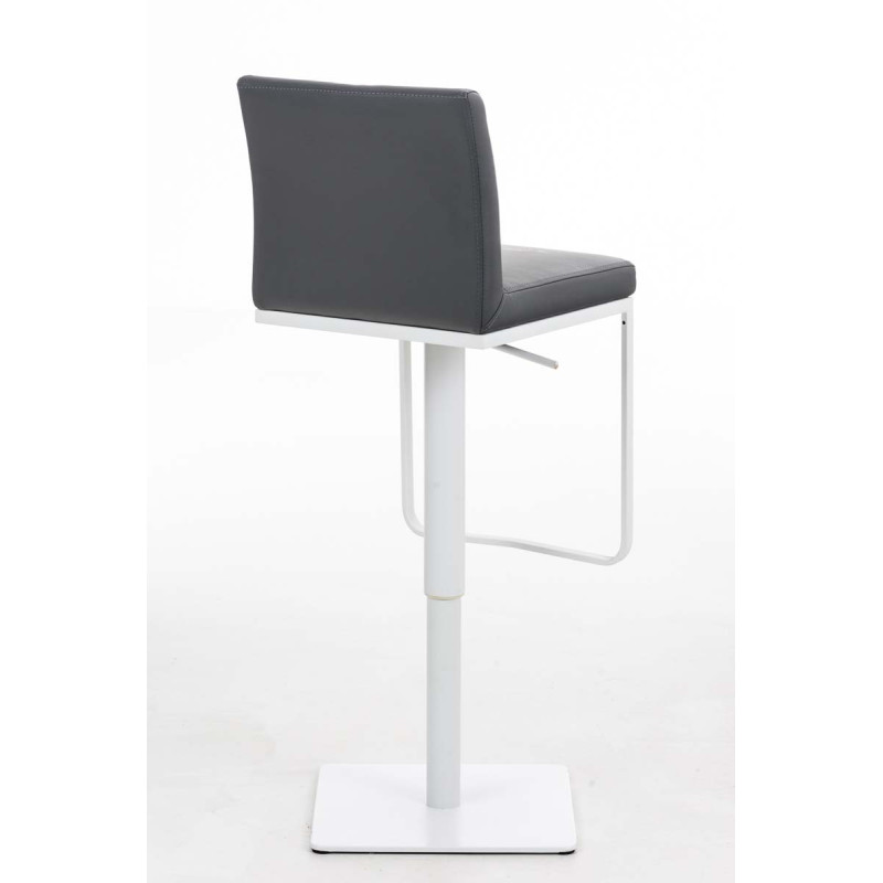 Tabouret de bar Panama W, similicuir, gris