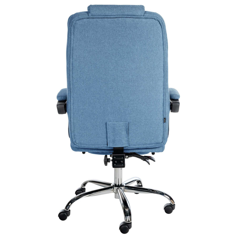 Chaise de bureau en tissu Oxygen bleu
