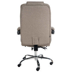 Chaise de bureau en tissu Oxygen taupe