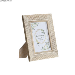Cadre photo Home ESPRIT Blanc Bois de manguier Moderne