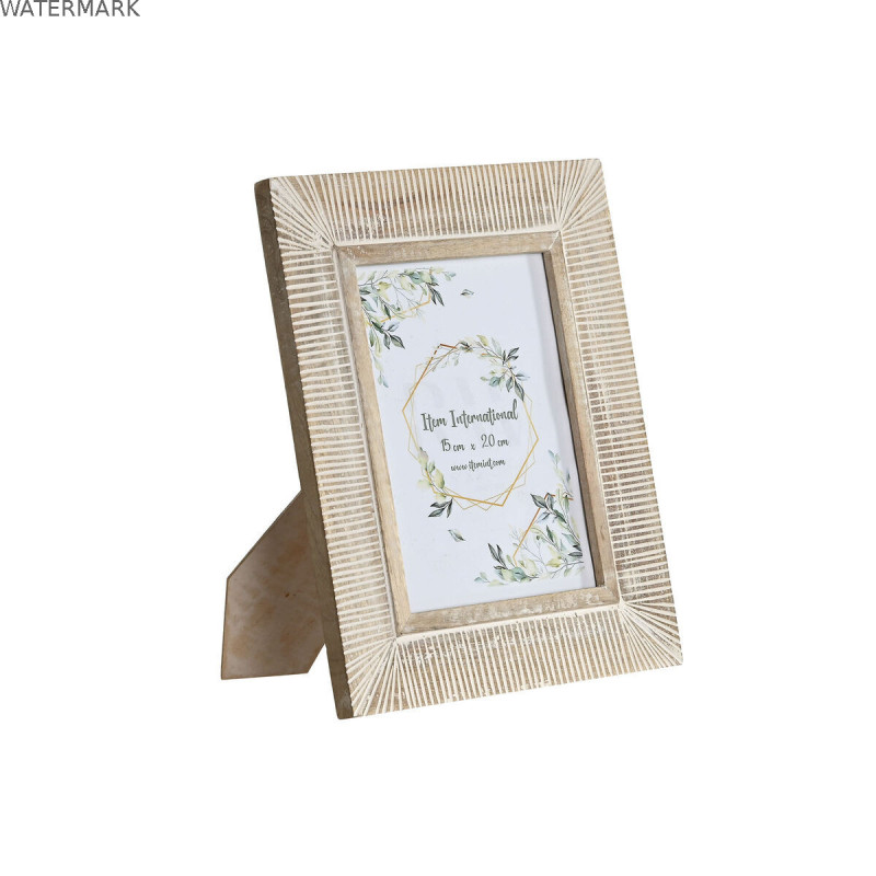 Cadre photo Home ESPRIT Blanc Bois de manguier Moderne