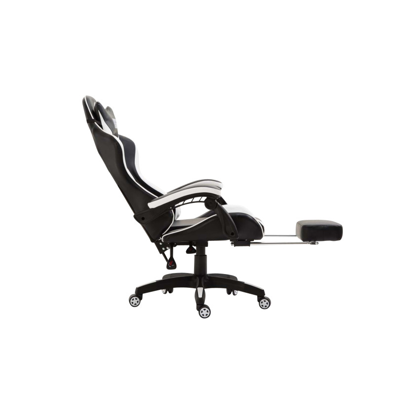 Chaise de bureau Ignite en similicuir noir/blanc