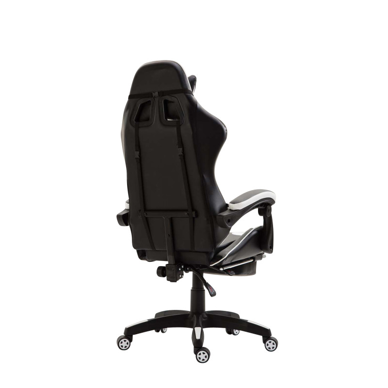Chaise de bureau Ignite en similicuir noir/blanc
