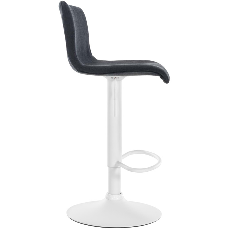 Tabouret de bar Hoover tissu W noir