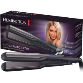 Remington S5525 Fer a Lisser, Lisseur Plaques Flottantes XL Advanced Ceramic, Température Modulable, Lissage Facile