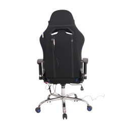 Chaise de bureau Limit XM en tissu noir/bleu