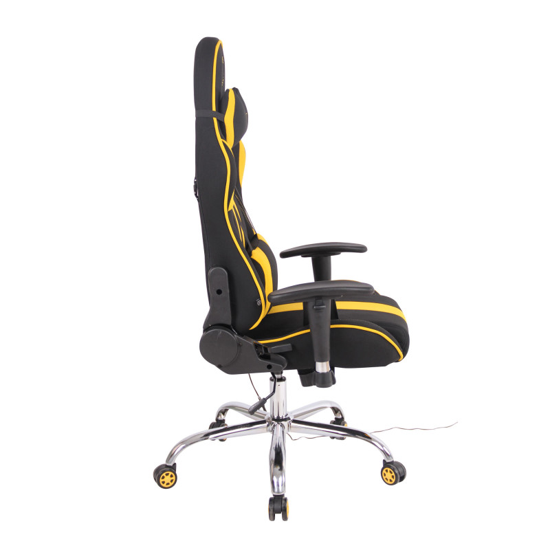 Chaise de bureau Limit XM en tissu noir/jaune