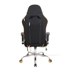 Chaise de bureau Limit XM en tissu noir/jaune