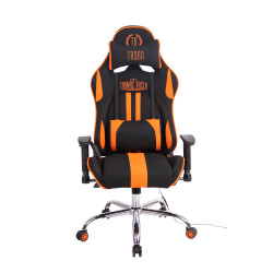 Chaise de bureau Limit XM en tissu noir/orange