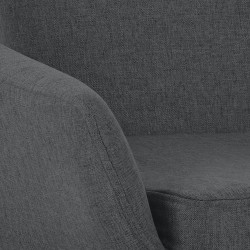 Sgabello da bar Grant, tessuto grigio scuro