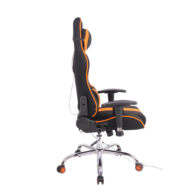 Chaise de bureau Limit XM en tissu noir/orange