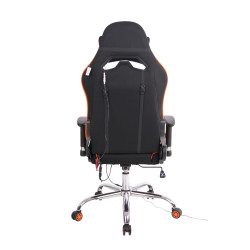 Chaise de bureau Limit XM en tissu noir/orange