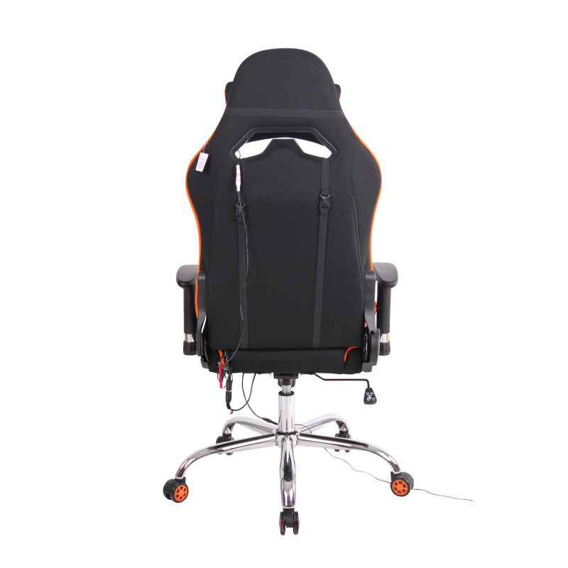 Chaise de bureau Limit XM en tissu noir/orange