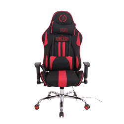 Chaise de bureau Limit XM en tissu noir/rouge