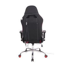 Chaise de bureau Limit XM en tissu noir/rouge