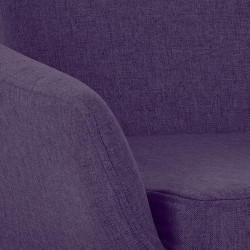 Tabouret de bar Grant, tissu violet