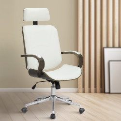 Chaise de bureau Dayton grise blanc/gris