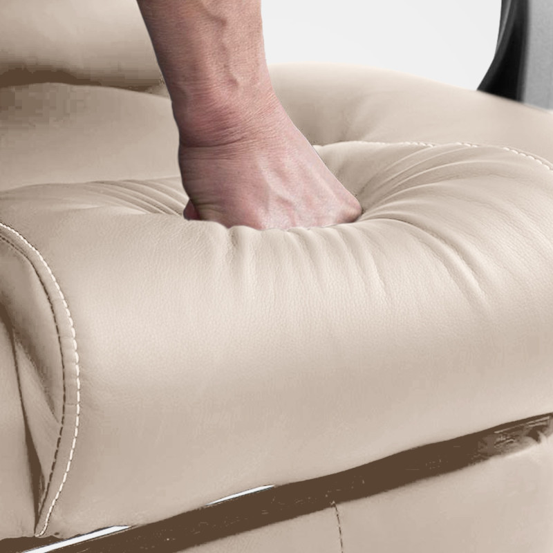 Chaise de bureau Pacific avec fonction massage V2 crème