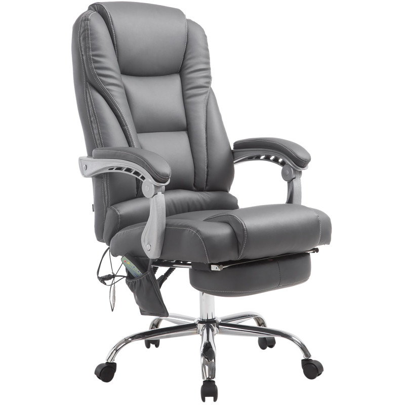 Chaise de bureau Pacific avec fonction massage V2 gris
