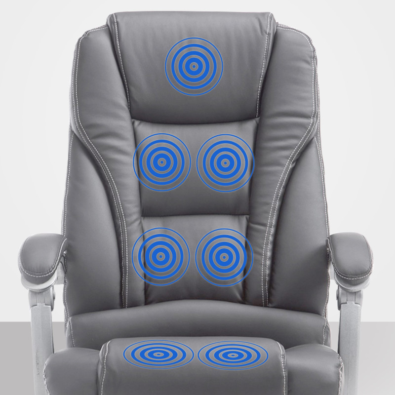 Chaise de bureau Pacific avec fonction massage V2 gris
