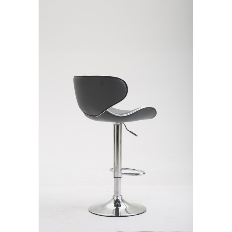 Tabouret de bar Las Vegas V2, gris chromé