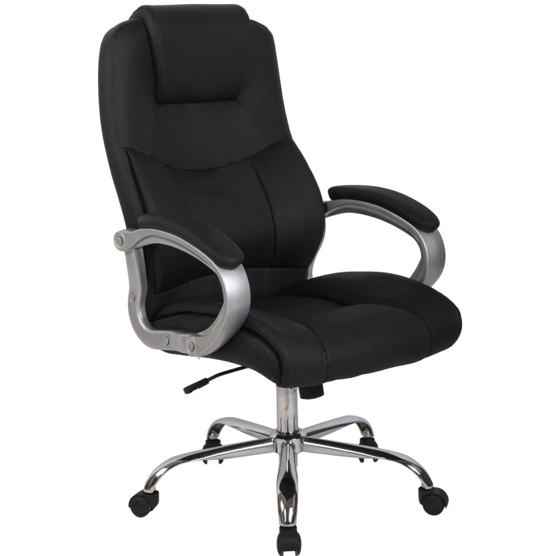 Chaise de bureau BIG Apollo en cuir artificiel V2 noir