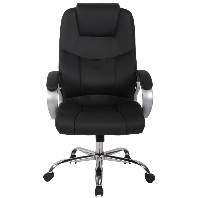 Chaise de bureau BIG Apollo en cuir artificiel V2 noir