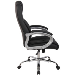 Chaise de bureau BIG Apollo en cuir artificiel V2 noir