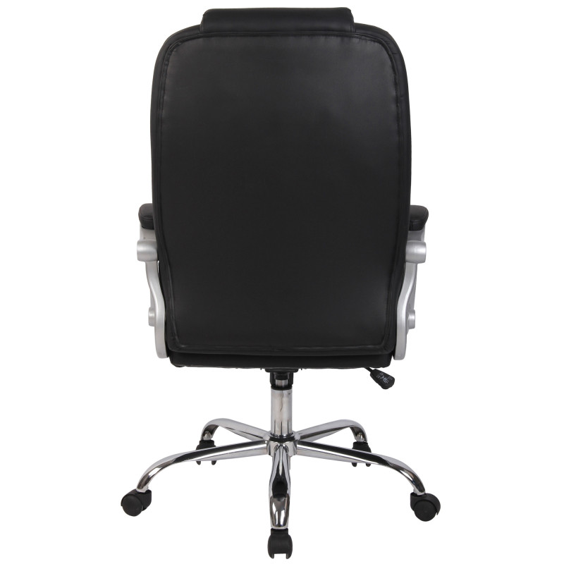 Chaise de bureau BIG Apollo en cuir artificiel V2 noir