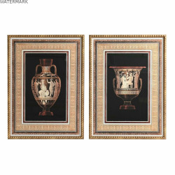 Cadre DKD Home Decor 53 x 3 x 73 cm Vase Néoclassique (2 Unités)