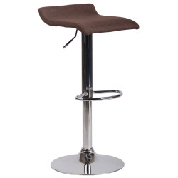Tabouret de bar Dyn V2, tissu C, marron