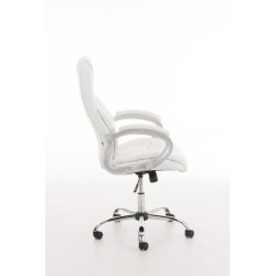 Chaise de bureau BIG Apollo en cuir artificiel V2 blanc