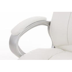 Chaise de bureau BIG Apollo en cuir artificiel V2 blanc