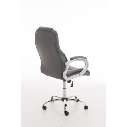 Chaise de bureau BIG Apollo en cuir artificiel V2 gris
