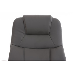 Chaise de bureau BIG Apollo en cuir artificiel V2 gris