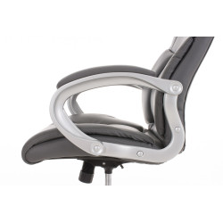 Chaise de bureau BIG Apollo en cuir artificiel V2 gris