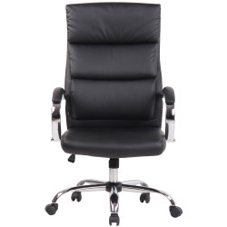 Chaise de bureau Bradford en similicuir noir