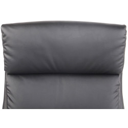 Chaise de bureau Bradford en similicuir noir