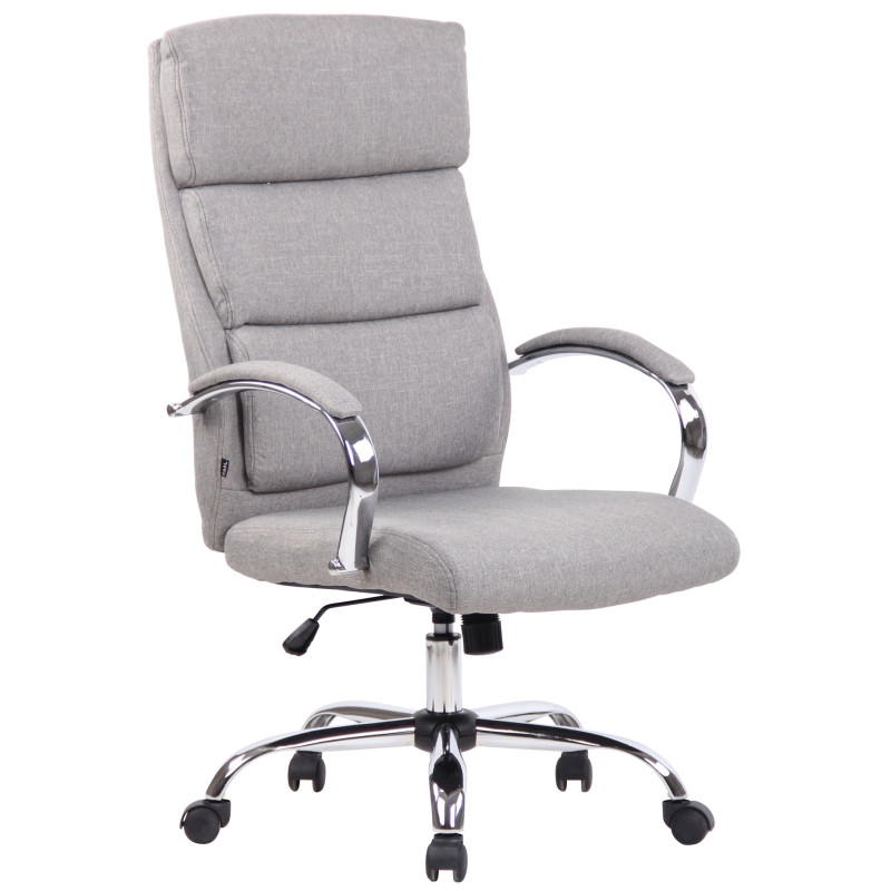 Chaise de bureau en tissu Bradford gris