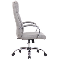 Chaise de bureau en tissu Bradford gris